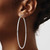 Image of 72mm Sterling Silver Rhodium-Plated 2mm Polished Hoop Earrings QE4380