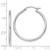 Image of 32mm Sterling Silver Rhodium-Plated 2mm Round Hoop Earrings QE802