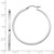 Image of 41mm Sterling Silver Rhodium-Plated 2mm Square Tube Hoop Earrings QE4650