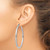 Image of 57mm Sterling Silver Rhodium-Plated 3.00mm Shiny-Cut Hoop Earrings QE4482