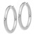 Image of 33mm Sterling Silver Rhodium-Plated 3.5mm Tube Earrings QLE146