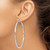 Image of 62mm Sterling Silver Rhodium-Plated 3mm Polished Twisted Hoop Earrings QE4591 Image of 62mm Sterling Silver Rhodium-Plated 3mm Polished Twisted Hoop Earrings QE4591