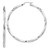 Image of 62mm Sterling Silver Rhodium-Plated 3mm Polished Twisted Hoop Earrings QE4591 Image of 62mm Sterling Silver Rhodium-Plated 3mm Polished Twisted Hoop Earrings QE4591