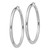 Image of 62mm Sterling Silver Rhodium-Plated 4mm Round Hoop Earrings QE4404