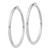 Image of 72mm Sterling Silver Rhodium-Plated 4mm Round Hoop Earrings QE4406