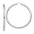 Image of 72mm Sterling Silver Rhodium-Plated 4mm Round Hoop Earrings QE4406