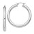 Image of 46mm Sterling Silver Rhodium-Plated 5.00mm Polished Hoop Earrings QE4409 Image of 46mm Sterling Silver Rhodium-Plated 5.00mm Polished Hoop Earrings QE4409