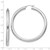 Image of 62mm Sterling Silver Rhodium-Plated 5.00mm Polished Hoop Earrings QE4410 Image of 62mm Sterling Silver Rhodium-Plated 5.00mm Polished Hoop Earrings QE4410