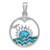 Image of Sterling Silver Rhodium-Plated Blue Inlay Lab-Created Opal Sunrise Pendant