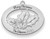 Image of Sterling Silver Rhodium-plated Christmas Holly Ornament