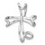 Image of Sterling Silver Rhodium-plated Cross Slide Pendant