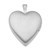 Image of Sterling Silver Rhodium-plated Crystal Heart Locket Pendant