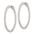 Image of 34mm Sterling Silver Rhodium-Plated CZ In and Out Hinged Hoop Earrings QE8002