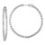 Image of 47mm Sterling Silver Rhodium-Plated CZ In and Out Hinged Hoop Earrings QE8016 Image of 47mm Sterling Silver Rhodium-Plated CZ In and Out Hinged Hoop Earrings QE8016