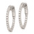 Image of 18mm Sterling Silver Rhodium-Plated CZ In and Out Hinged Hoop Earrings QE8019