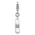 Sterling Silver Rhodium-plated CZ Simulated May Birthstone Star Charm