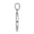 Image of Sterling Silver Rhodium-Plated Enamel Glitter Fabric Apple Cut-Out Pendant