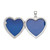 Image of Sterling Silver Rhodium-plated Fancy CZ Heart Locket Pendant