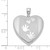 Sterling Silver Rhodium-plated Handprints Heart Locket Pendant