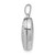 Image of Sterling Silver Rhodium-plated Heart Locket Pendant QLS31