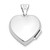 Image of Sterling Silver Rhodium-plated Heart Locket Pendant QLS31