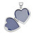 Image of Sterling Silver Rhodium-plated Heart Locket Pendant QLS31