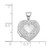 Image of Sterling Silver Rhodium-plated Heart Locket Pendant QLS31