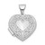 Image of Sterling Silver Rhodium-plated Heart Locket Pendant QLS31