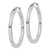 Image of 42mm Sterling Silver Rhodium-Plated Hoop 3mm Earrings QE826