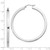 Image of 52mm Sterling Silver Rhodium-Plated Hoop 3mm Earrings QE828