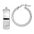 Image of 26mm Sterling Silver Rhodium-Plated Hoop Earrings QE11543