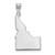 Image of Sterling Silver Rhodium-plated Idaho ID State Pendant