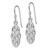 Image of 34mm Sterling Silver Rhodium-Plated Infinity Design Earrings
