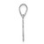 Image of Sterling Silver Rhodium-plated Iowa IA State Pendant