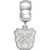Image of Sterling Silver Rhodium-Plated LogoArt Butler University XS Dangle Bead Charm
