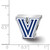 Image of Sterling Silver Rhodium-Plated LogoArt Villanova University Enameled Bead Image of Sterling Silver Rhodium-Plated LogoArt Villanova University Enameled Bead