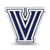 Image of Sterling Silver Rhodium-Plated LogoArt Villanova University Enameled Bead Image of Sterling Silver Rhodium-Plated LogoArt Villanova University Enameled Bead