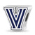 Image of Sterling Silver Rhodium-Plated LogoArt Villanova University Enameled Bead Image of Sterling Silver Rhodium-Plated LogoArt Villanova University Enameled Bead