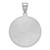 Image of Sterling Silver Rhodium-plated Love You To The Moon Brushed Pendant