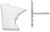 Image of Sterling Silver Rhodium-Plated Minnesota MN Large State Stud Earrings