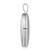 Image of Sterling Silver Rhodium-plated Oval Satin & Polished Paw Prints Locket Pendant
