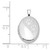 Image of Sterling Silver Rhodium-plated Oval Satin & Polished Paw Prints Locket Pendant