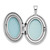 Image of Sterling Silver Rhodium-plated Oval Satin & Polished Paw Prints Locket Pendant