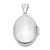 Image of Sterling Silver Rhodium-plated Polished 17mm Domed Oval Locket Pendant