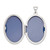 Image of Sterling Silver Rhodium-plated Polished 26mm Patterned Oval Locket Pendant