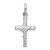 Image of Sterling Silver Rhodium-plated Polished Crucifix Cross Pendant QC9705