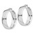 Image of 31mm Sterling Silver Rhodium-Plated Polished Hoop Earrings QE11541