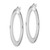 Image of 34.9mm Sterling Silver Rhodium-Plated Polished Hoop Earrings QE13251 Image of 34.9mm Sterling Silver Rhodium-Plated Polished Hoop Earrings QE13251