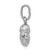 Image of Sterling Silver Rhodium-plated Polished Ladybug Pendant
