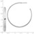 Image of 47.1mm Sterling Silver Rhodium-Plated Polished Post Hoop Earrings QE13214 Image of 47.1mm Sterling Silver Rhodium-Plated Polished Post Hoop Earrings QE13214
